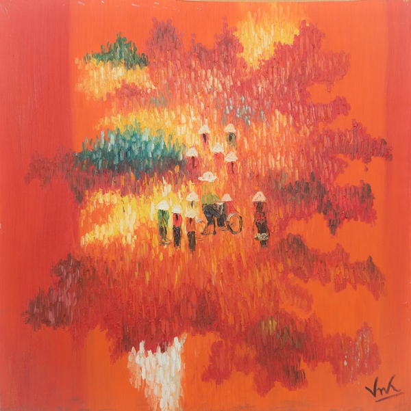 Tranh Sơn Dầu Bóng Chiều